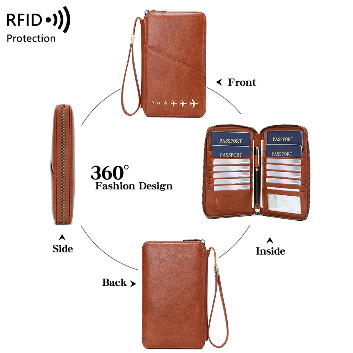 Trendy Airplane Design RFID Bl - đánh giá và giá Passport Wallet Rfid