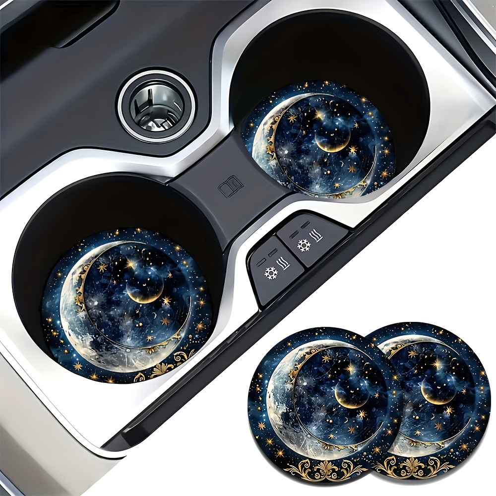 2pcs Starry Night Moon Car Cup - đánh giá và giá Men Accessories Box