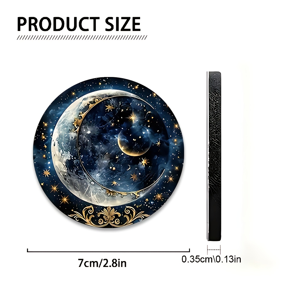 2pcs Starry Night Moon Car Cup - đánh giá và giá Men Accessories Box