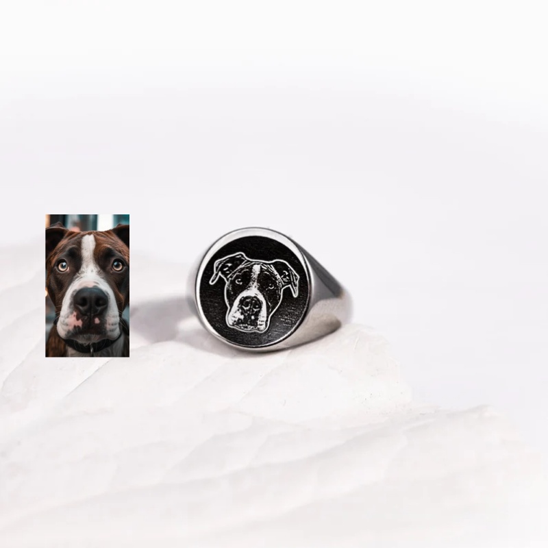 Custom Engrave Photo Signet Ri - đánh giá và giá Signet Ring Men