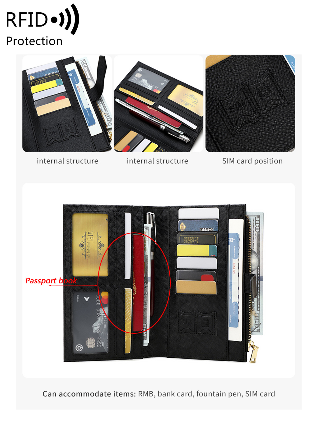 Fashionable PU Leather Airplan - đánh giá và giá Passport Wallet Rfid