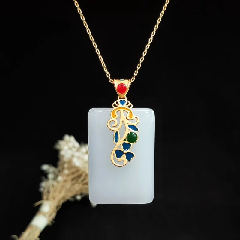 Mặt Dây Chuyền Ngọc Bích Cổ Bù - đánh giá và giá Men Accessories In Silver