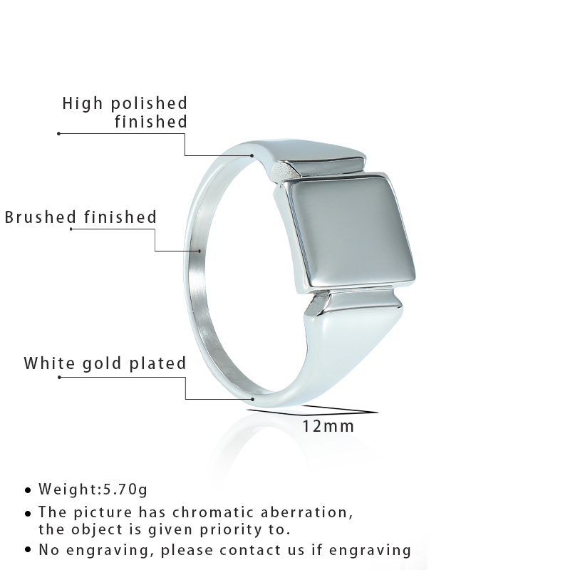 Linh Hồn Nam Thép Titan Nhẫn N - đánh giá và giá Signet Ring Men