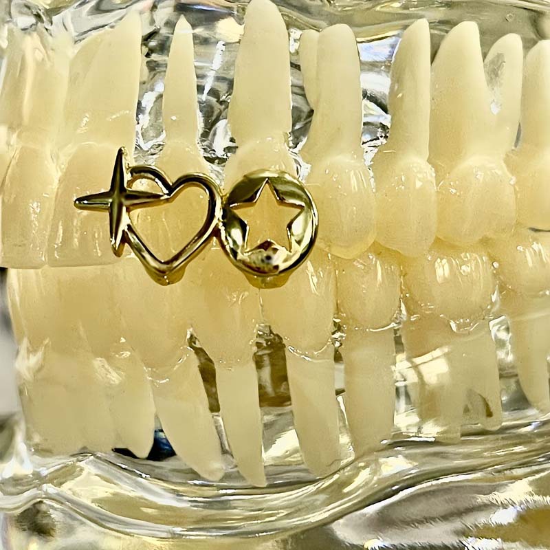 Punk Hip Hop Hollow Heart Teet - đánh giá và giá Men Accessories In Silver