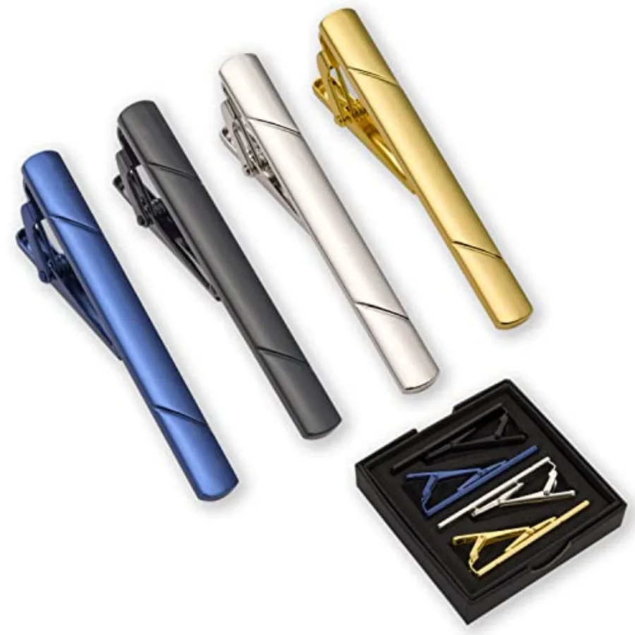 4Pcs Tie Clips For Men Tie Bar - đánh giá và giá Men Accessories Box