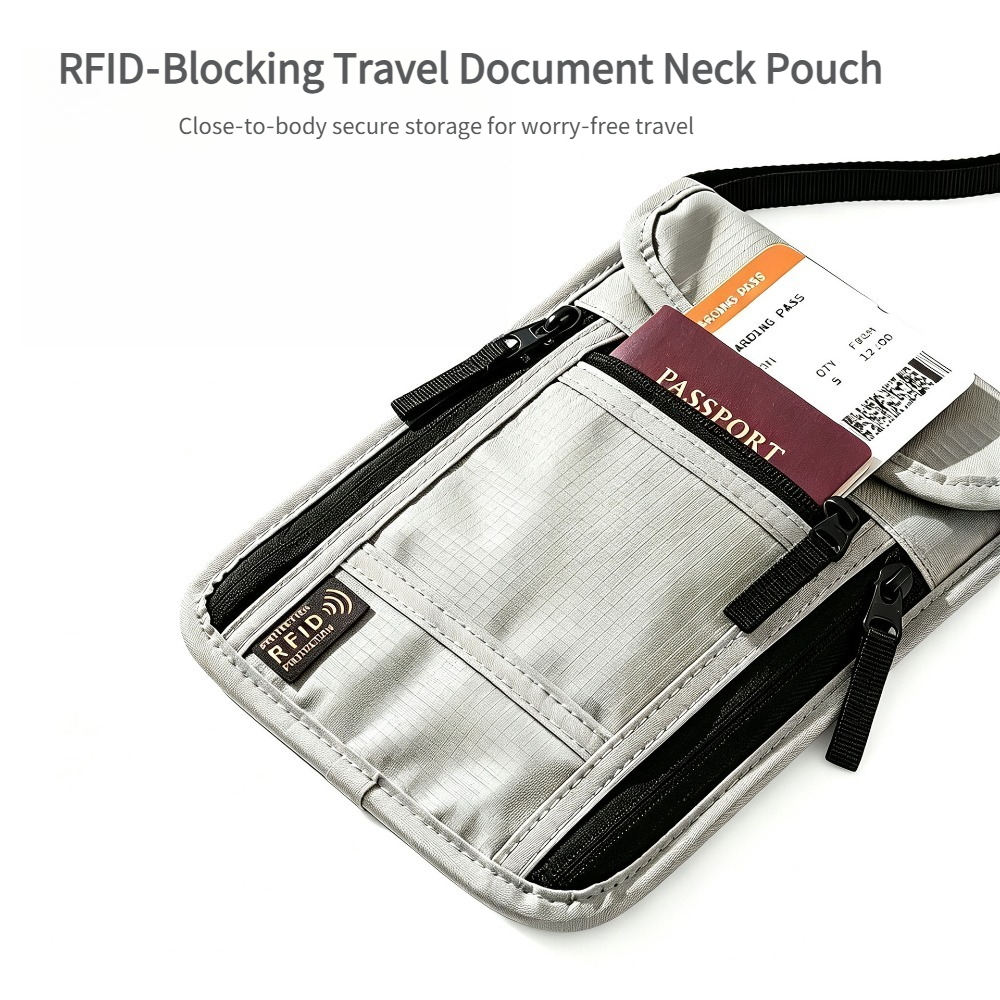 Travel Neck Wallet, RFID Block - đánh giá và giá Passport Wallet Rfid