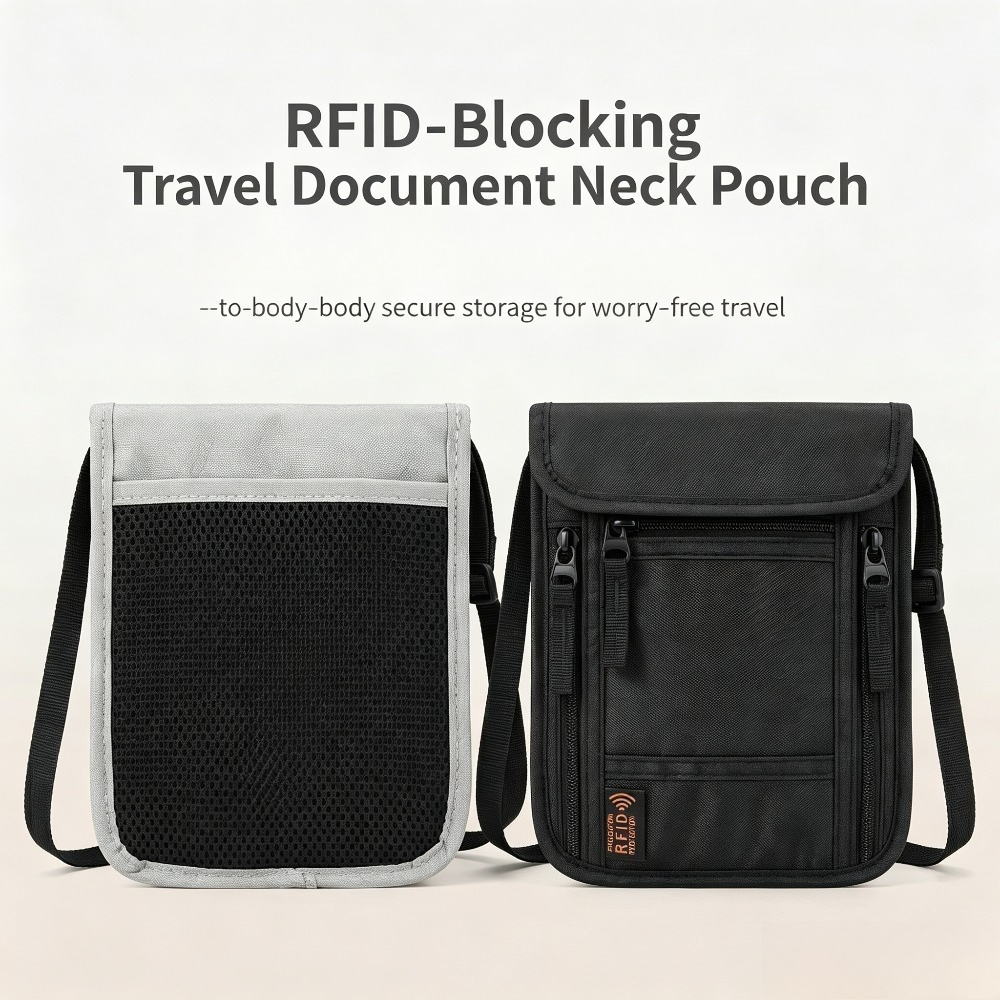 Travel Neck Wallet, RFID Block - đánh giá và giá Passport Wallet Rfid