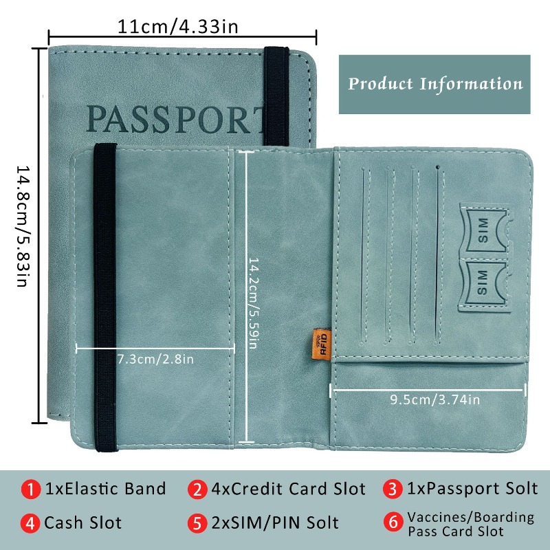 PU‑Leather Passport Holder, RF - đánh giá và giá Passport Wallet Rfid