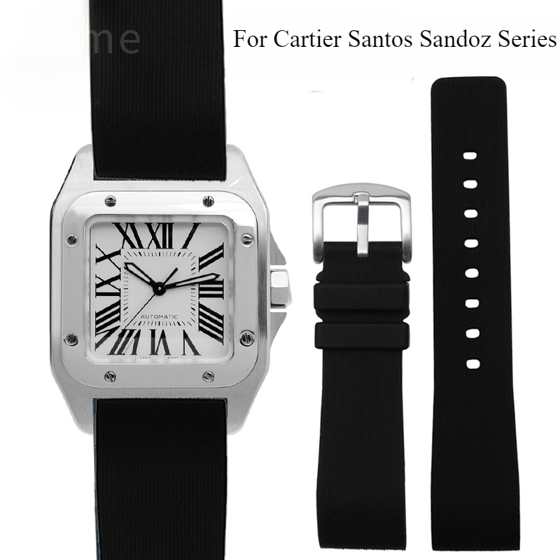 Black Blue Silicone Watch Stra - đánh giá và giá Men'S Accessories Cartier