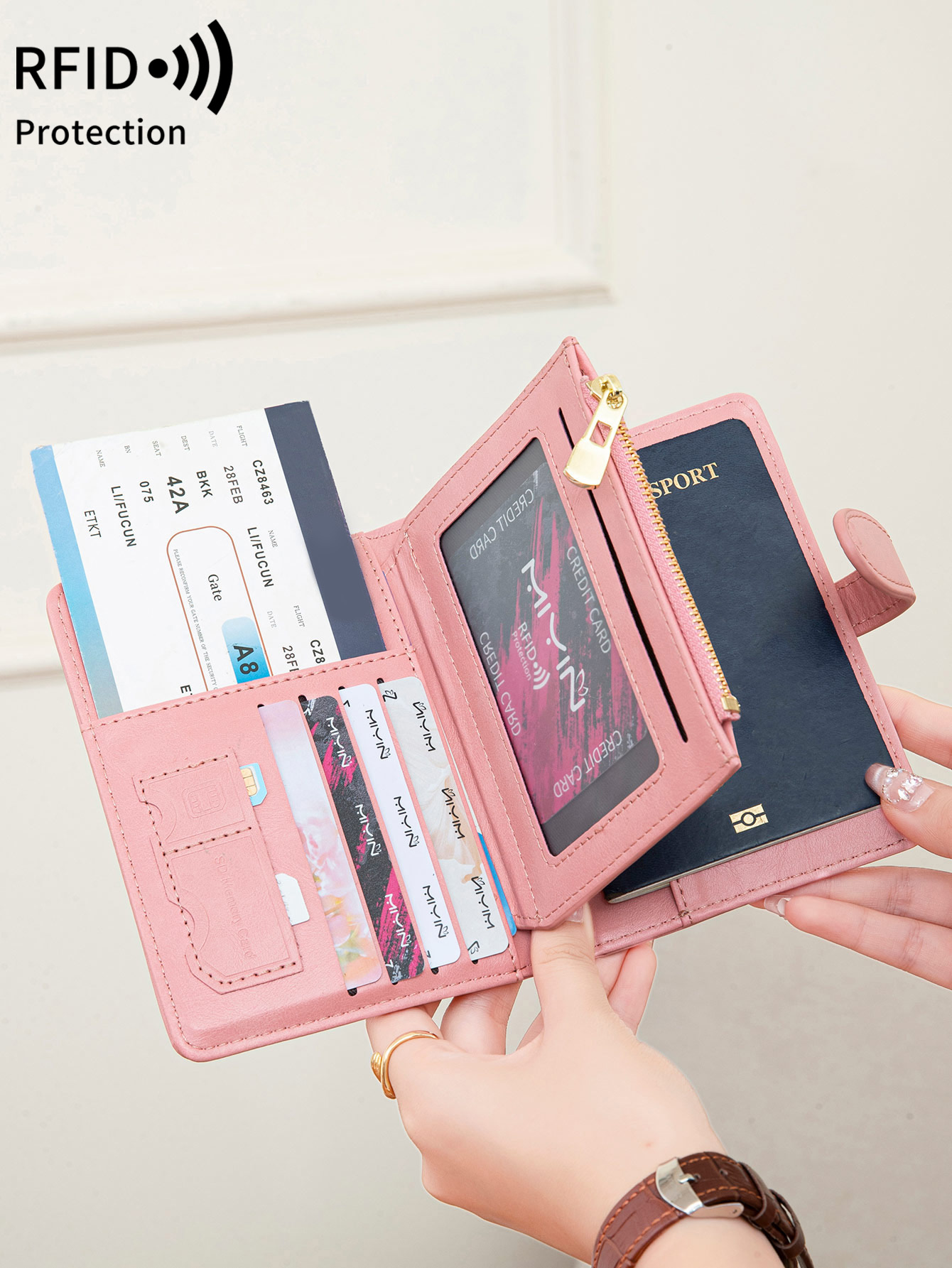 Multi Functional RFID Anti-The - đánh giá và giá Passport Wallet Rfid