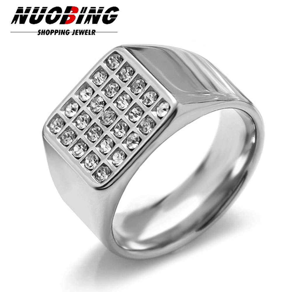 14mm Delicate Shiny Cubic Zirc - đánh giá và giá Signet Ring Men